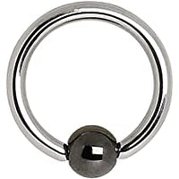 Valkyrie - Titanium Captive bead ring 18g/16g/14g
