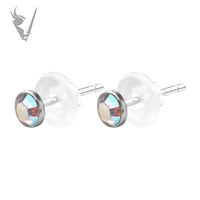 Valkyrie -  Stainless steel ear studs set w/ premium zirconia
