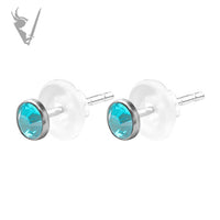 Valkyrie -  Stainless steel ear studs set w/ premium zirconia
