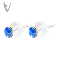 Valkyrie -  Stainless steel ear studs set w/ premium zirconia
