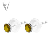 Valkyrie -  Stainless steel ear studs set w/ premium zirconia