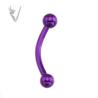 Valkyrie - Titanium anodized curved eyebrow barbells
