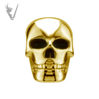 Valkyrie - 18kt Gold skull  Threadless end
