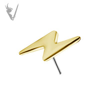 Valkyrie - 18kt Gold Lightning Threadless end
