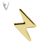 Valkyrie - 18kt Gold Lightning Threadless end
