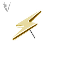 Valkyrie - 18kt Gold Lightning Threadless end
