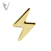 Valkyrie - 18kt Gold Lightning Threadless end
