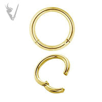 Valkyrie - Gold PVD Stainless steel clicker rings
