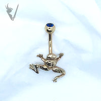 Valkyrie -  Solid Gold 14k navel barbell