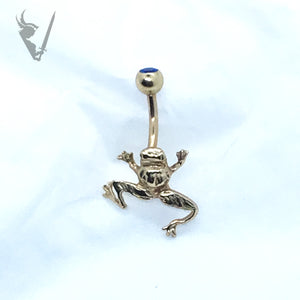 Valkyrie -  Solid Gold 14k navel barbell