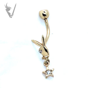 Valkyrie -  Solid Gold 14k navel barbell