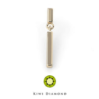 Kiwi Diamond -  L-Bar dangle - threadless end
