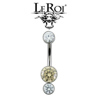 LeRoi Titanium curved barbell bijoux collection 