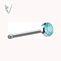 Valkyrie - Stainless steel 20g-jeweled nose bones