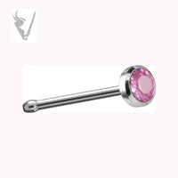 Valkyrie - Stainless steel 20g-jeweled nose bones
