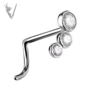 Valkyrie - Titanium  nose stud set w/premium zirconia