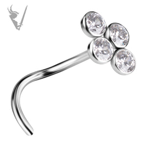 Valkyrie - Titanium  nose stud set w/premium zirconia