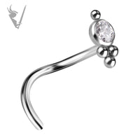 Valkyrie - Titanium  nose stud set w/premium zirconia