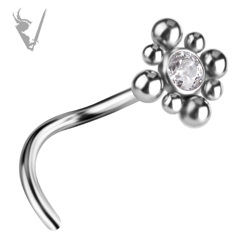 Valkyrie - Titanium  nose stud set w/premium zirconia