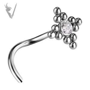 Valkyrie - Titanium  nose stud set w/premium zirconia