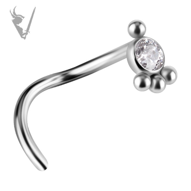 Valkyrie - Titanium  nose stud set w/premium zirconia