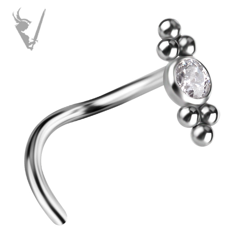 Valkyrie - Titanium  nose stud set w/premium zirconia