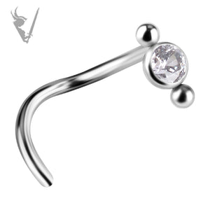 Valkyrie - Titanium  nose stud set w/premium zirconia