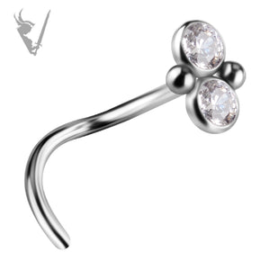 Valkyrie - Titanium  nose stud set w/premium zirconia