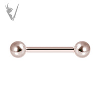 Valkyrie - Rose gold PVD Stainless steel 16g barbell