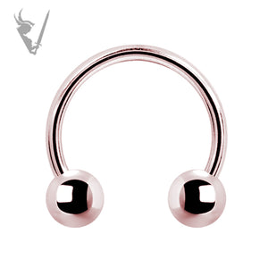 Valkyrie - Rose gold PVD Stainless steel  circular barbells