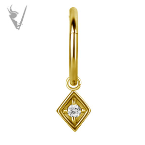 Valkyrie - Gold PVD charm set w/zirconia