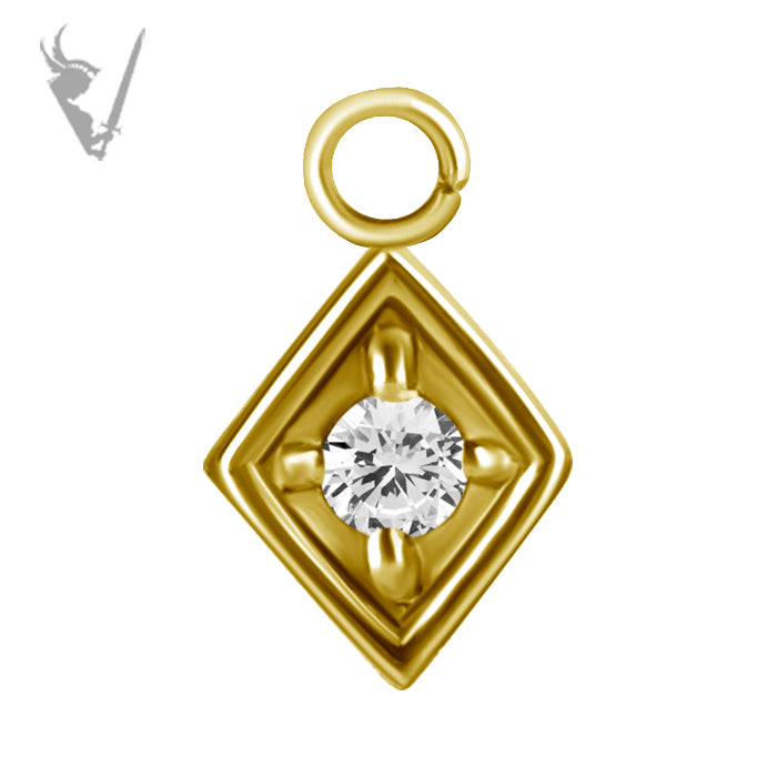 Valkyrie - Gold PVD charm set w/zirconia