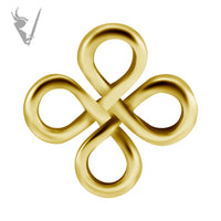 Valkyrie - Gold PVD charm set w/zirconia
