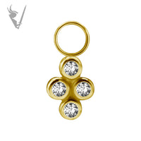 Valkyrie - Gold PVD charm set w/zirconia
