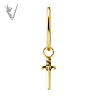 Valkyrie - CoCR/gold PVD charm