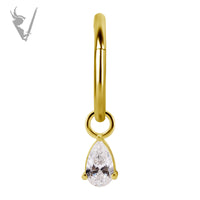 Valkyrie - CoCR/gold PVD charm set w/zirconia
