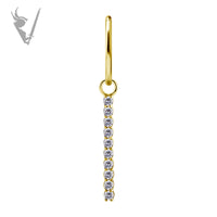 Valkyrie - CoCR/gold PVD charm set w/zirconia
