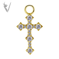 Valkyrie - CoCR/gold PVD charm set w/zirconia
