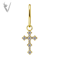 Valkyrie - CoCR/gold PVD charm set w/zirconia
