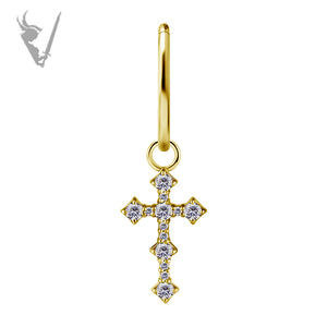 Valkyrie - CoCR/gold PVD charm set w/zirconia