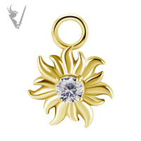 Valkyrie - CoCR/gold PVD charm set w/zirconia
