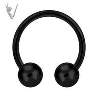 Valkyrie - Black PVD Stainless steel  circular barbells
