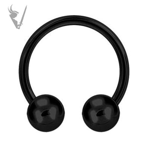 Valkyrie - Black PVD Stainless steel  circular barbells