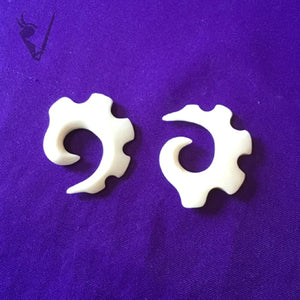 Valkyrie - Bone Spiral Ear Hangers