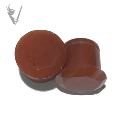 Valkyrie - Faceted carnelian plugs