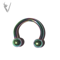 Valkyrie - Stainless steel coloured 16g circular barbells
