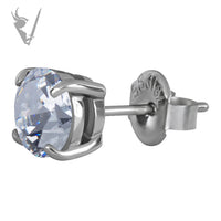 Valkyrie - Stainless steel ear studs w/zirconia