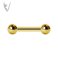 Valkyrie - SS316L Gold PVD 14g barbells