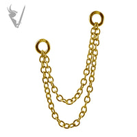 Valkyrie - Gold PVD Stainless steel chain
