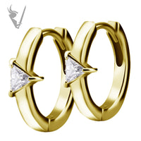 Valkyrie - Gold PVD Stainless steel earhoops